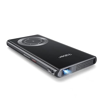 YABER Pico T1 Mini Pocket Projector with WiFi and Bluetooth, with Power Bank 0.52
