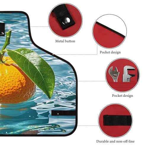 Delantal ajustable con varios bolsillos para hombre y mujer miniatura 3