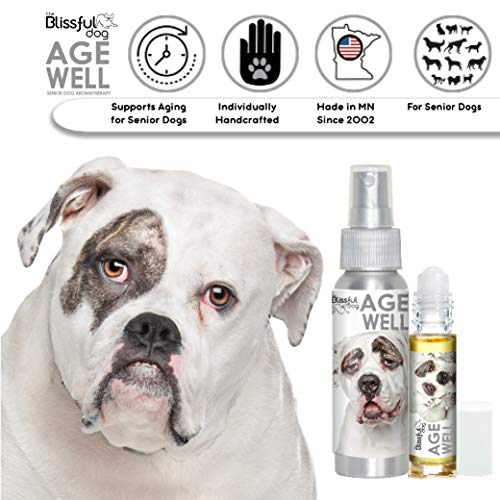 Image of The Blissful Dog American Bulldog Age Well Dog Aromatherapy Roll-On Bottle for Your Dog's Peaceful Ageing