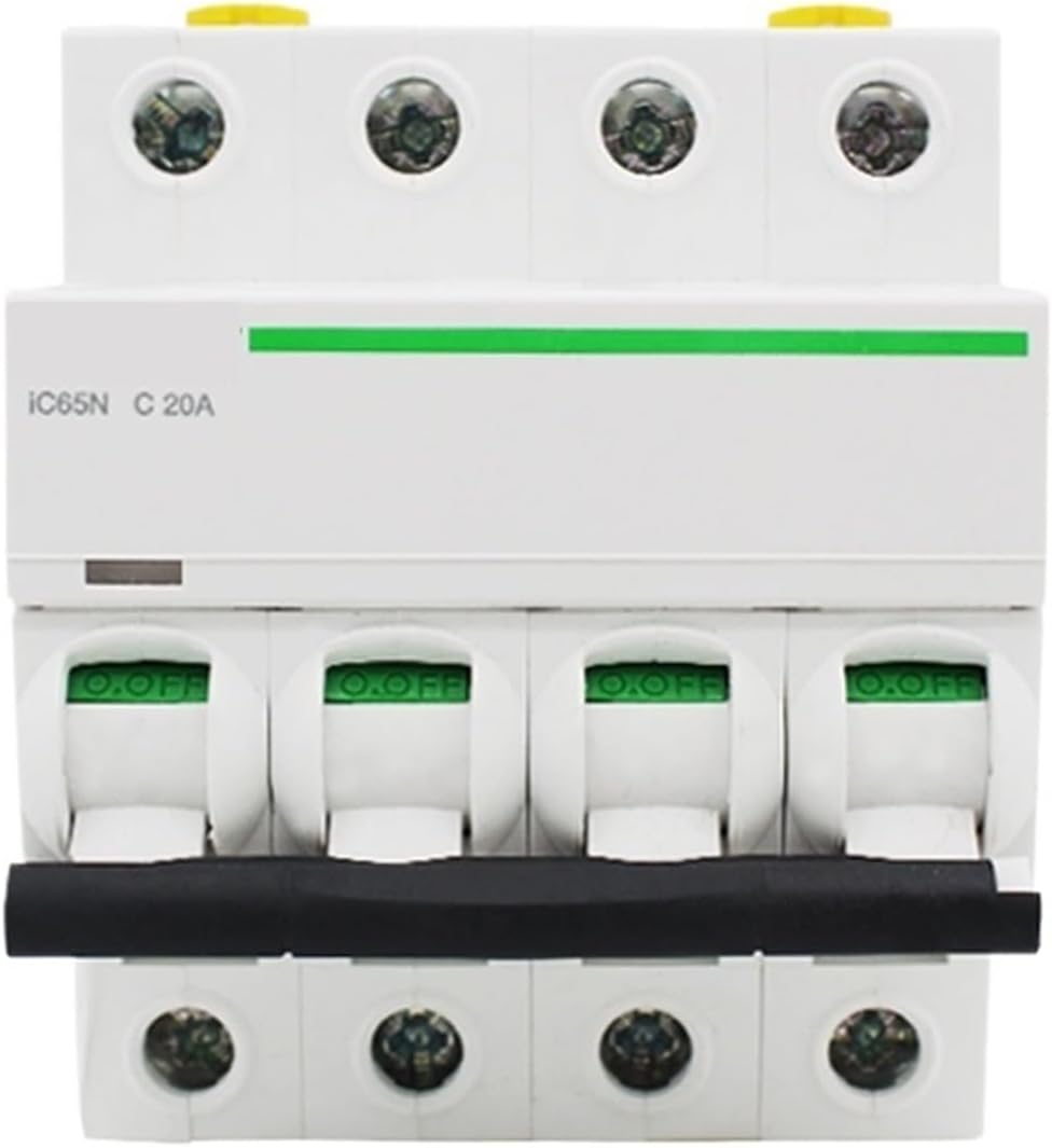 4P IC65N 6A 10A 16A 20A 25A 32A 40A 50A 63A Miniature Circuit Breaker Acti 9 Series Leakage Protector Air Switch(6A)