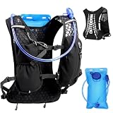Mochila de Hidratación 2L para Running, Ciclismo, Senderismo, Maratón, Trail Running - Chaleco Ligero con Tiras Reflectantes, Silbato, Correas Ajustables para Hombre y Mujer