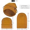 TOSKATOK Unisex Ladies Soft Feel Turn up or Slouch Knit Beanie Hat Warm Winter Woolly Hat-Mustard #3