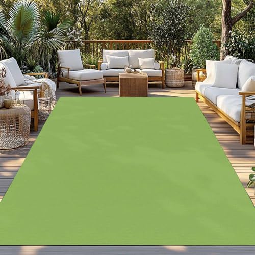Indoor Outdoor Rugs 3x5 Ft, Abstract Solid Color Non Slip