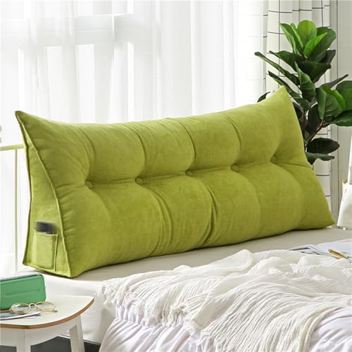 Coussins de lecture doux et grands oreillers de tete de lit beige et gris