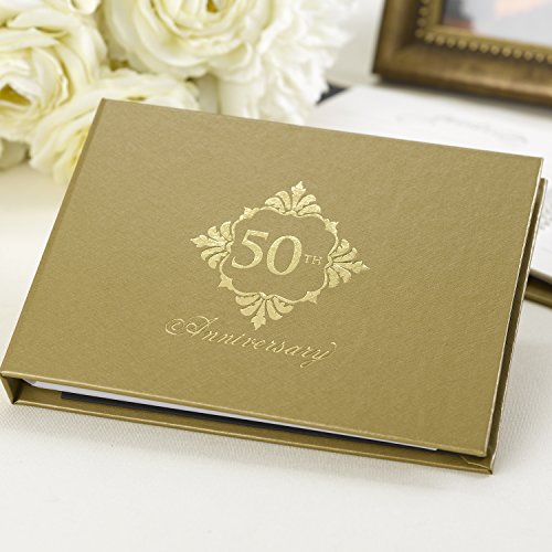 Image of Hortense B. Hewitt Wedding Anniversary Guest Book, 50th Anniversary Flourish, 7.5 inch x 5.75 inch