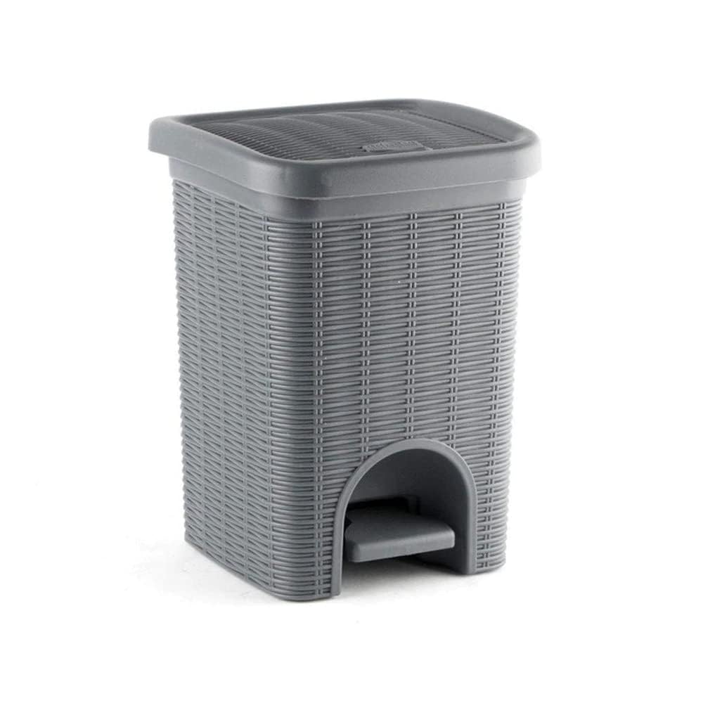 Stefanplast Elegance PATTUMIERA Bagno LT.6 Grigio-Ardesia CM.20X20X28, 6lt