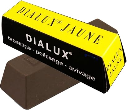 YELLOW DIALUX JAUNE YELLOW METALS POLISHING COMPOUND ROUGE BRASS COPPER POLISH E 4