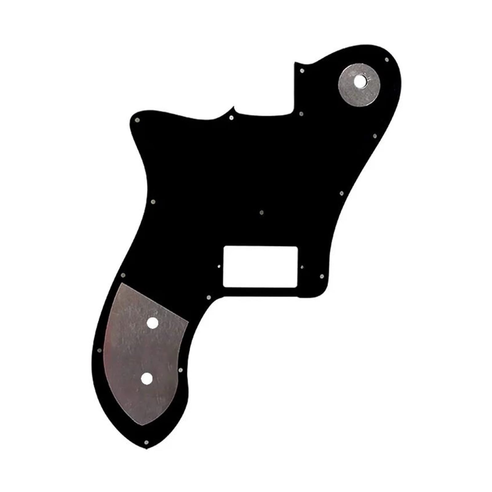maskownica do gitary Części do gitary - Pickguard do gitary z przetwornikiem PAF Humbucker Zamienny Pick Muzyczny zamienny akcesorium(1Ply black)
