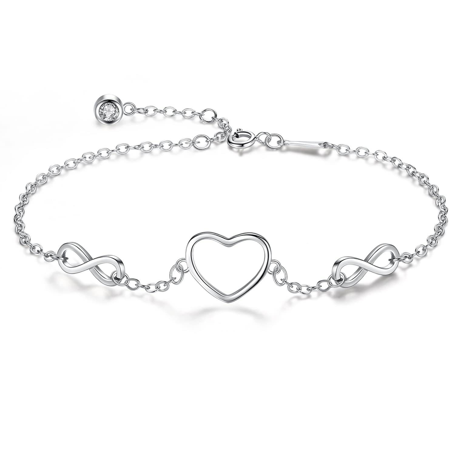 L.KardenWomen's Butterfly Bracelet 14k Gold Plated 925 Silver Bracelet Mother's Day Gift Birthday Gifts for Women and Girls