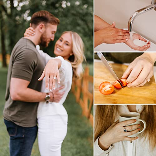 Reidea Ring Adjuster 12 Pack, Invisible And Comfortable Non-Slip Skin-Friendly, Various Sizes To Fit Almost Rings #TOP6