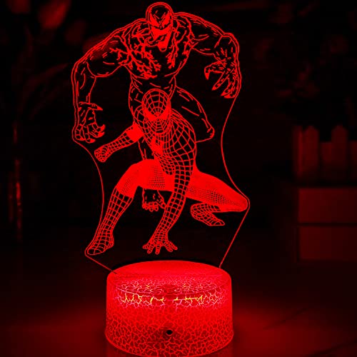 Honrg Kids Lamp Superhero Night Light For Kids Room Decor Table Lamps With Remote Control And Touch16 Colors Birthday Gifts Christmas Gifts For Boys Girls #TOP9