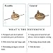 Ecoolda Gold Brass Taper Candle Holders Set of 3,Wedding & Dinning Table Decorative Candlestick Holder,Metal Candelabra,Fits 3/4 inch Thick Candle & Led Candles