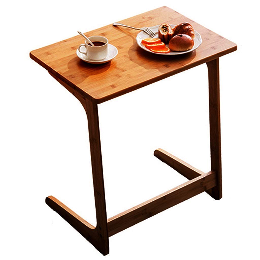 Bureau de canapé en bambou table d'appoint de lit pour télétravail