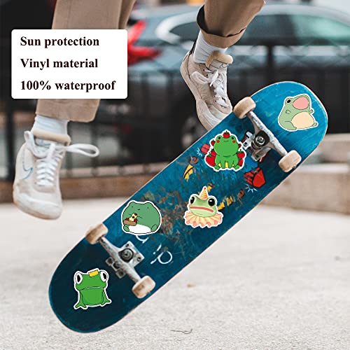 Frog Animal Stickers Aesthetic Vinyl Graffiti Waterproof Sticker For Water Bottle Helmet Laptop Car Cabinet Skateboard Decals Novelty Christmas Gift Ideas For Teens Girls Kids 50 Pcs #TOP3