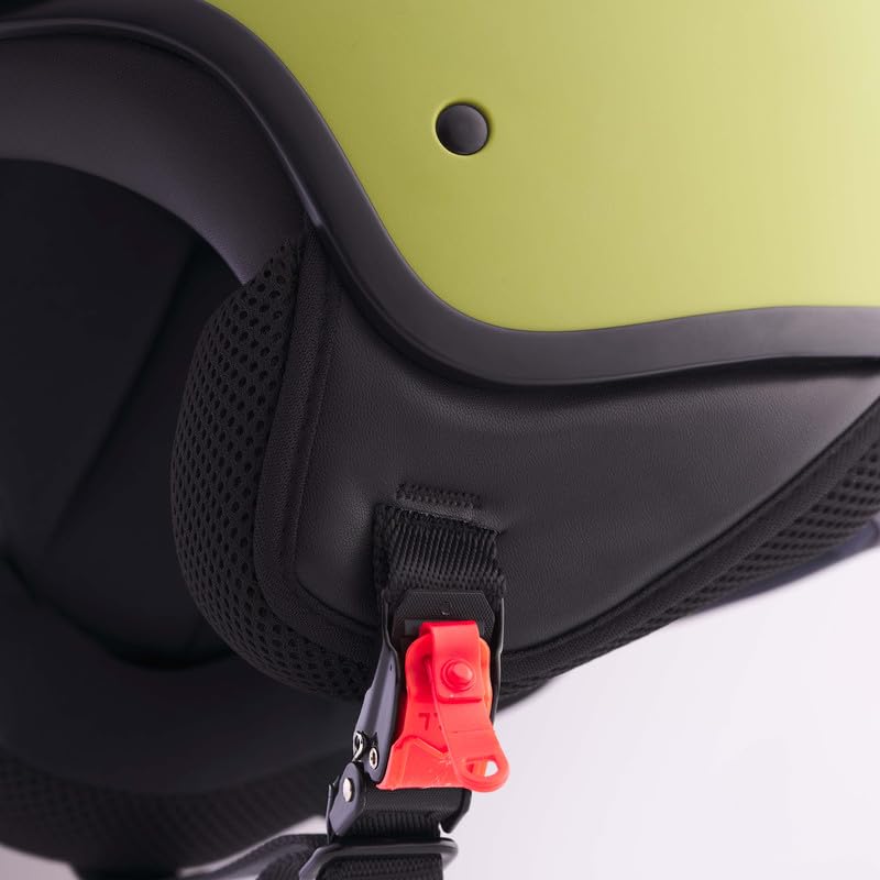 BHR Casque Demi-Jet, Casque Scooter 839 de | Homologué ECE 22.06, Idéal pour la Ville, Homme et Femme, Casque Moto et Cyclomoteur