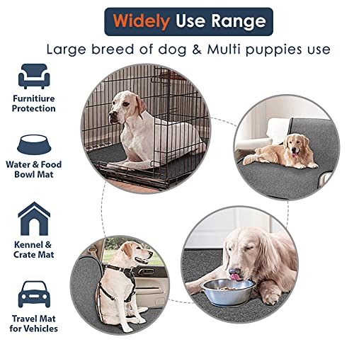 Image of Washable Dog Pee Pad 2 Pack (80x90cm) Waterproof Reusable Puppy Training Pads Non-Slip Pet Whelping Pads