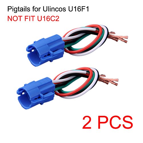 Not Fit U16C2, 16Mm Pigtail, Wire Connector, Socket Plug Only For U16F1/U16F2 /U16F5 Pushbutton Switch (Pack Of 2) #TOP1