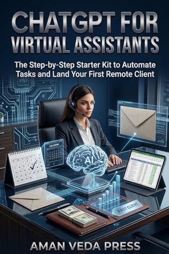 THE AI-POWERED VIRTUAL ASSISTANT: Master ChatGPT to Automate Admin Tasks, Land High-Paying US Clients, and Build a $25/Hour Freelance Business from Your Phone or Laptop