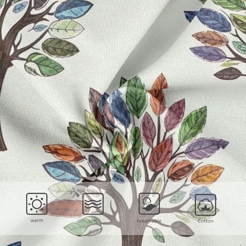 Whimsical Trees Beige Panties for Girls, Toddler Girl Panties, Girls Underwear Cotton, 2–8 Years3