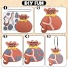 SmoothNovelty 12 Pcs David and Goliath Ornament Christian Craft Kit Bible Stories Sunday School Crafts for Holiday Fun Religious Home Activities #2