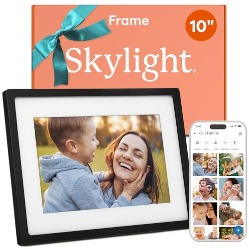 Skylight Moldura – Moldura digital WiFi de 25 cm, fotos por e-mail de qualquer lugar, tela sensível ao toque