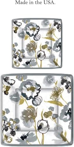 Miniatura 2 de Ideal Home Range - Platos llanos cuadrados de papel Boston International de 8 unidades, Ariella