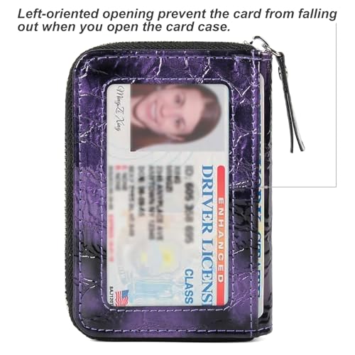 Image of Credit Card Wallet, RFID Card Case Wallet, Zipper Card Cases Holder for Men Women, RFID Blocking, KeyChain Wallet, Compact Size Card Organizer Case for Women