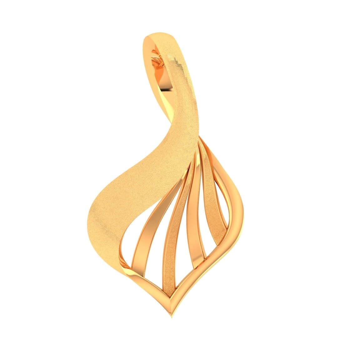 14KT(585) Gold Ginkgo Aura Designer Pendant (0.35 gm Gold) | Gift for Women and Girls | With Certificate of Authenticity and 916 Hallmark Stamp-image-49
