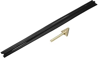 MECCANIXITY 5 Pcs Black Plastic Welding Rods 9.5mm x 500mm PE Flat Ribbon Welding Strip with Smoothing Tools for Repairing Water Tanks Forklift Pallets Trash Cans(0.4inch x 20inch)