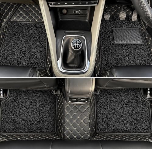 Image of 7D Car Foot Mat for Maruti Suzuki S-Cross 2015 to 2018 | Black