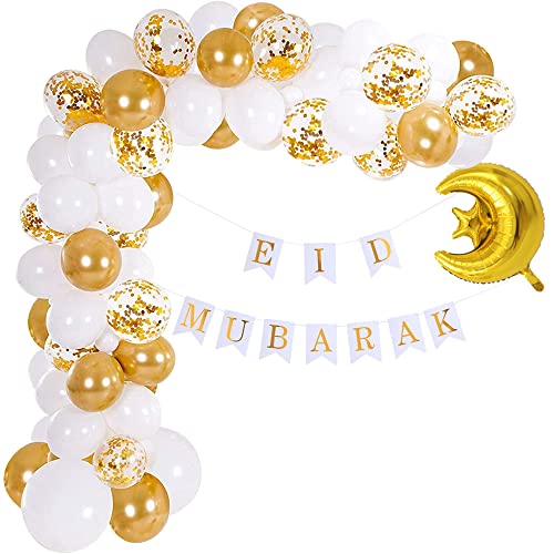 yizeda Ramadan Eid Mubarak Party Dekoration Ballon Arch Kit Cover