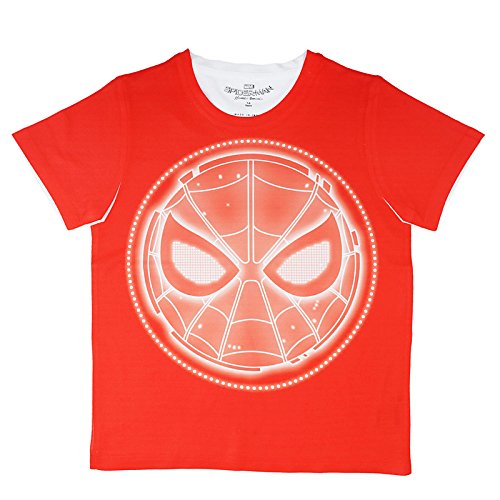 Image of Marvel Boy's Plain Regular fit T-Shirt (DSM0021 Red 4-5 Years)