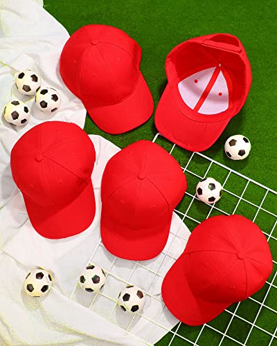 Image of Handepo 24 Pcs Blank Baseball Caps Adjustable Back Strap Unisex Blank Design Caps Plain Unisex Hats for Men Women