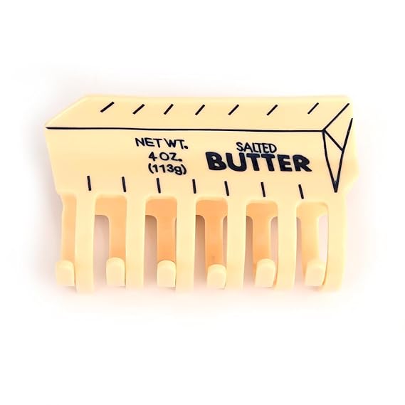 Personalized Acetate Butter Hair Claw Clip for Women Girls Gift Butter Lover Funny Hair Claw 1 Piece
