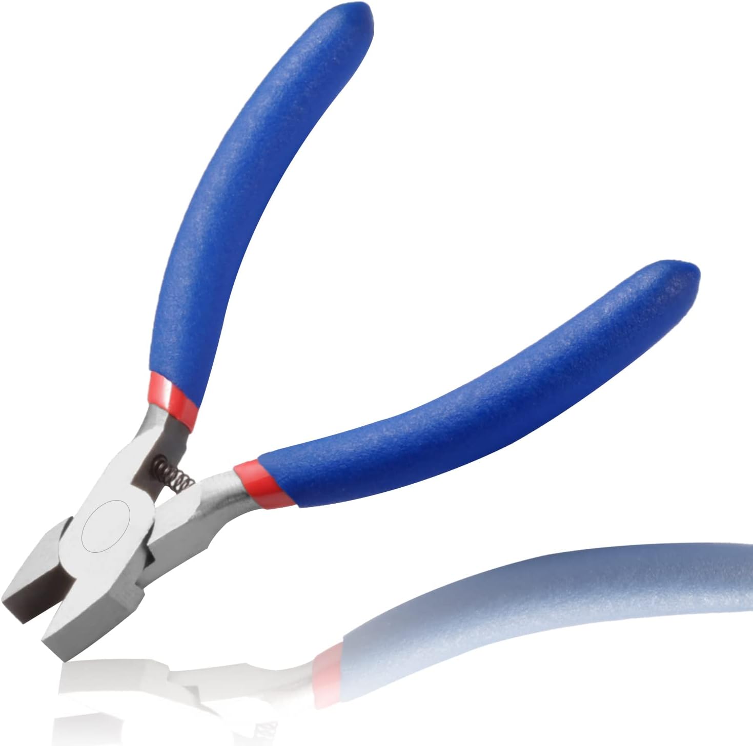 Mini Flat Nose Pliers for Jewelry Making Wide Smooth Jaws Pliers for Wire Bending Warpping Shaping Micro Professional Jewelry Hand Tools 4.5 Inches