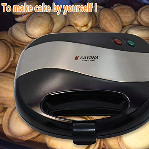 Nussbäcker Waffeleisen , Nussmacker Backautomat für 12 knusprige Teigschalen, 750W Edelstahl Bratpfanne Kühler zum… – Bild 5