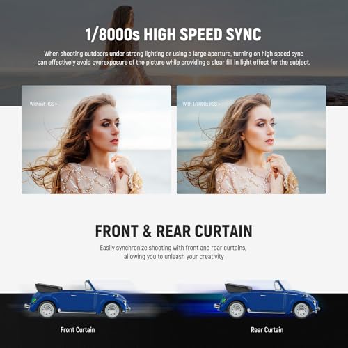 Image of NEEWER Z880-C 2.4G 76Ws TTL Camera Flash Speedlite Compatible with Canon, Compatible with Godox, Upgraded UI Adjustable Modeling Lamp TTL /M Quick Switch TCM Key 1 /8000s HSS 7.2V /3000mAh 600 Full Power