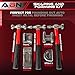 ABN Auto Body Shaping and Forming Repair 7-Piece Kit – Fender Roller Fixer Dent Remover Tool Set with Hammer and Dolly