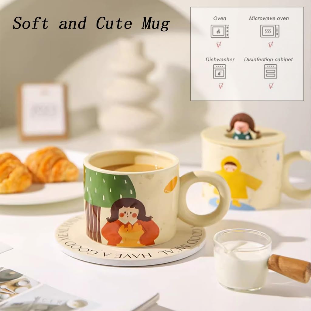 Amazon.com: ZXHFSH Coffee Mug,Tea Cup, Coffee Cup with Lid, Cute