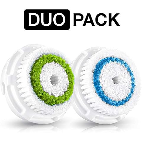 Positive Twins Creations Kompatible Ersatzbürstenköpfe für tiefe Poren & Akne Haut Entwickelt für Mia, Mia2, Mia3/Aria, Smart Profile, Alpha Fit und Radiance Gesichtsreinigungssystem Cover