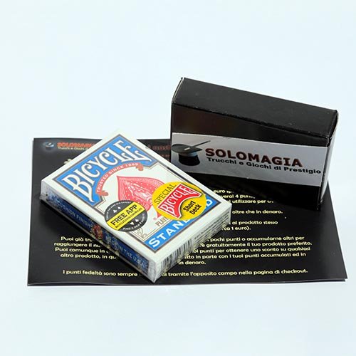 Solomagia Mazzo Di Carte Bicycle Short - Dorso Blu - Con Omaggio Esclusivo Firmato