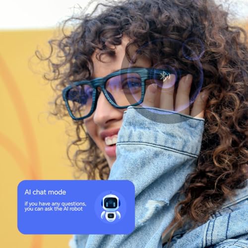 Image of OhO sunshine AI Smart Glasses for Men & Women, Bluetooth Smart Sunglasses with Open Ear Audio & ChatGPT Real-Time Translation (165 Languages), Smart AI Glasses with 10H for Meeting Travel