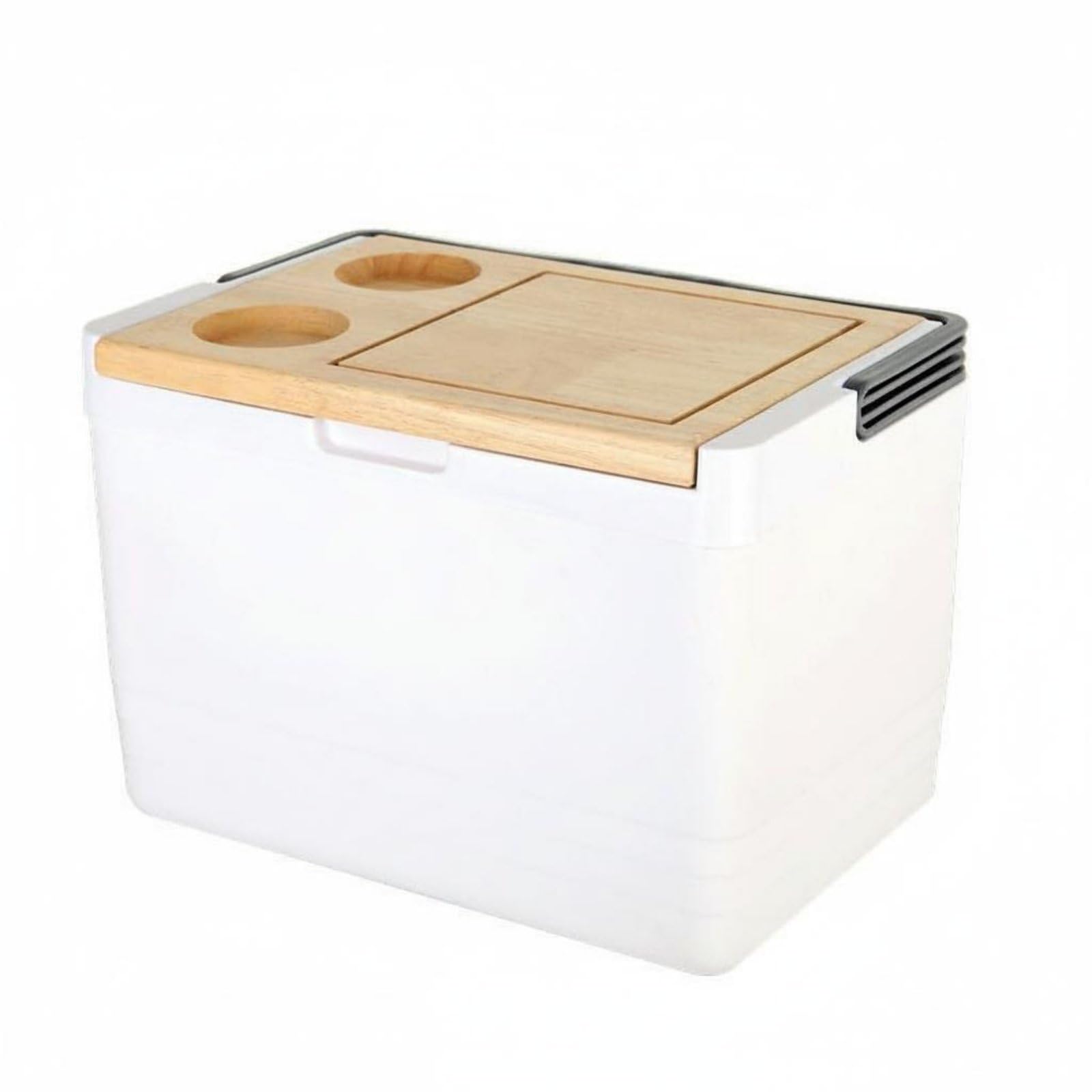 Picnic Storage Trunk Porta Alimenti Isolante Superficie Tavolo Stabile Manico Ergonomico Pratico Coperchio Tagliere Funzionale Adatto per Picnic Campeggio Spiaggia Attività Outdoor