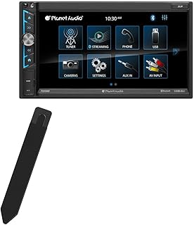 BoxWave Stylus Pouch Compatible with Planet Audio P695MB - Stylus PortaPouch, Stylus Holder Carrier Portable Self-Adhesive for Planet Audio P695MB - Jet Black