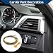 Hihaha Air Vent Decoration Strip/for All Straight Air Vent Outlet for Car Interior Air Vent Decoration Strip/Durable PVC, Plating / 1Set Gold Tone