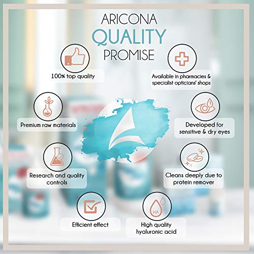 aricona solution pour lentilles de contact – 2 x 360ml de liquide avec hyaluron - solution combinée tout-en-un pour lentilles de contact souples, y compris le conteneur - Image 7