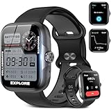 【2025新登場】多機能スマートウォッチ GPS機能付き Bluetooth5.3通話可能 1.78インチ大画面 3ATM防水 長持ちバッテリ 活動量計 腕時計 60種類運動モード iPhone/アンドロイド対応 運動記録 遠隔撮影 音楽制御 歩数計 アラーム タイマー スマホ探す 腕上げ点灯 天気予報 明るさ調整 文字盤自由設定 メンズ レディース プレゼント 日本語説明書対応 (ブラック)