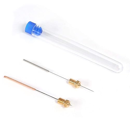 Miniatura 4 de Kit de boquillas para impresora 3D M6 con agujas de limpieza, boquilla extrusora de latón V6 V5, cabezal de impresión de 0.069 in de filamento para