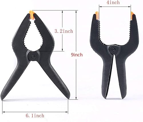 Miniatura 4 de Juego de abrazaderas de resorte grandes resistentes para fondos de estudio fotográfico de carpintería