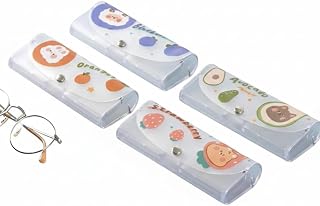 SHOPITUP Cute Fruit Character Glasses Cover Case, Transparent Protective Eyewear Holder Price In India